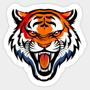 Tiger stripes Sticker